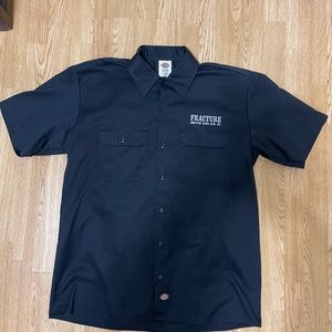 Dickie’s Button Up Brewery IPA fracture button up shirt